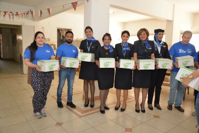 مصر للطيران وبوينج العالمية يحتفلان برمضان  في مؤسسة النور والأمل