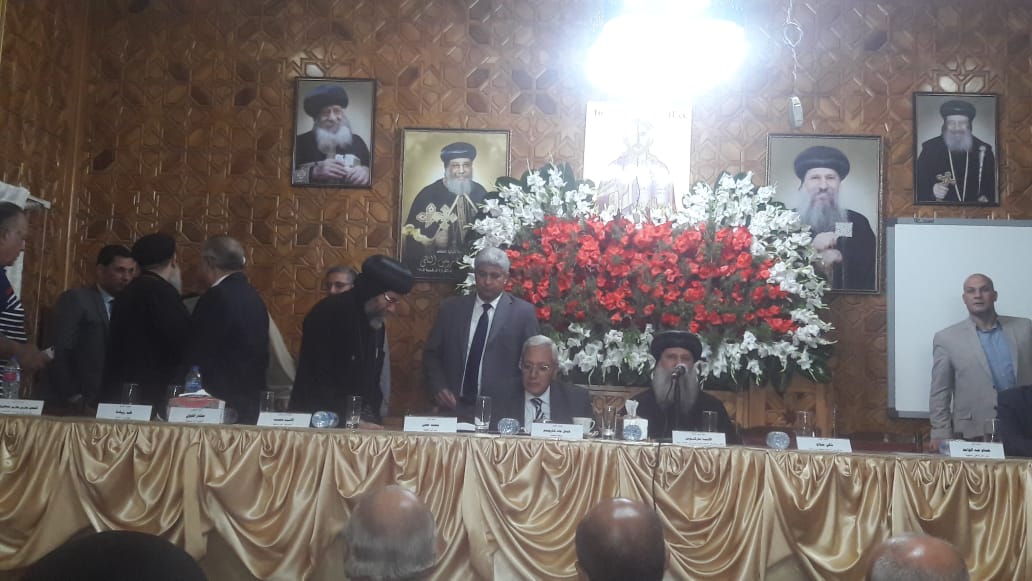 محافظ الدقهلية فى احتفالات تكريس دير القديسة دميانة ببلقاس 