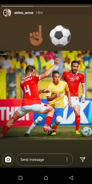مفاجأة .. جوناثان سيريانو لاعب فريق صن داونز يشير بإإنتقاله للأهلى