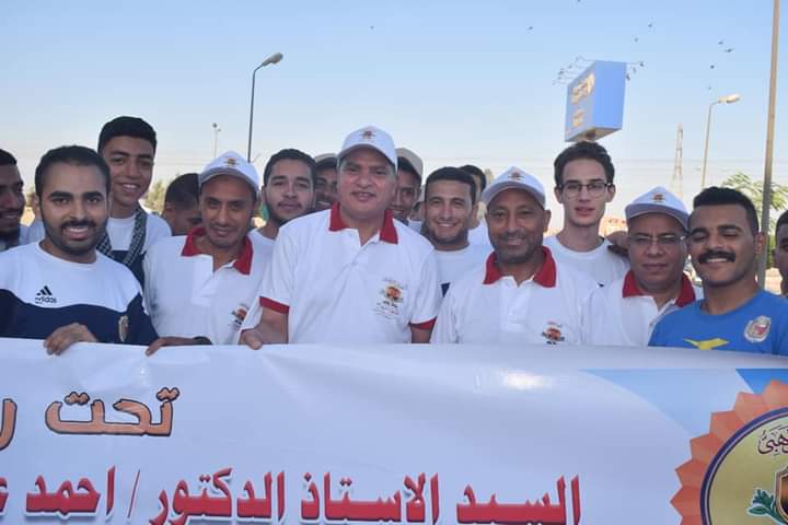 جامعة سوهاج تنظم سباق للطريق والدرجات للاحتفال 
