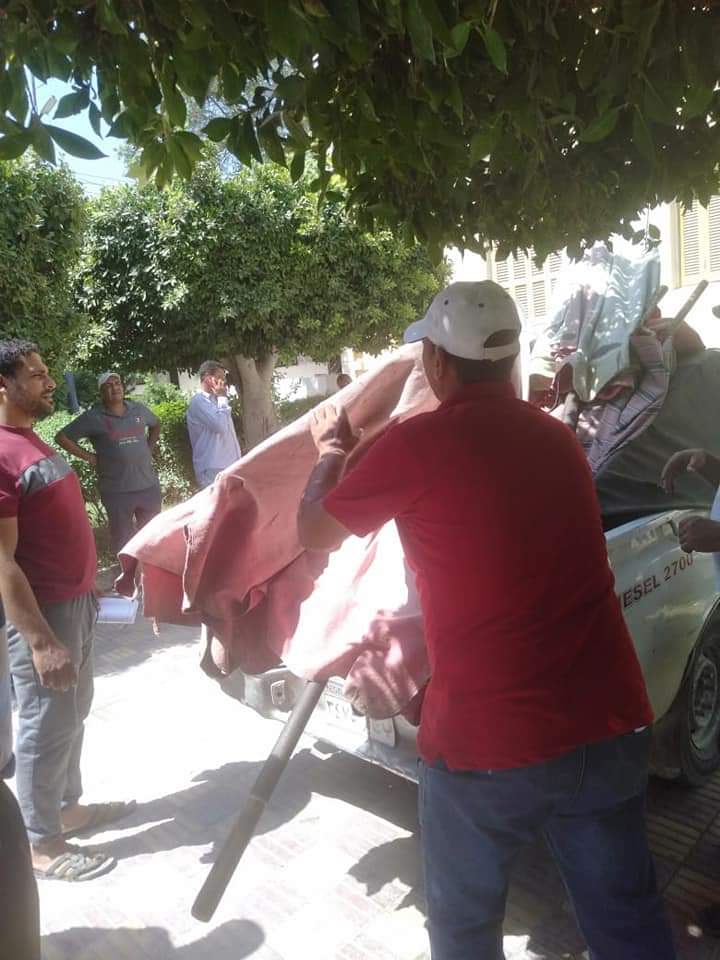 رفع ٥٥ حالة إشغال و ١٤١٠ طن  قمامة وصيانة ١٥٩ كشاف وعامود  إنارة  بنطاق  ٨ مراكز