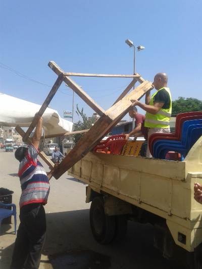 رفع ٥٥ حالة إشغال و ١٤١٠ طن  قمامة وصيانة ١٥٩ كشاف وعامود  إنارة  بنطاق  ٨ مراكز