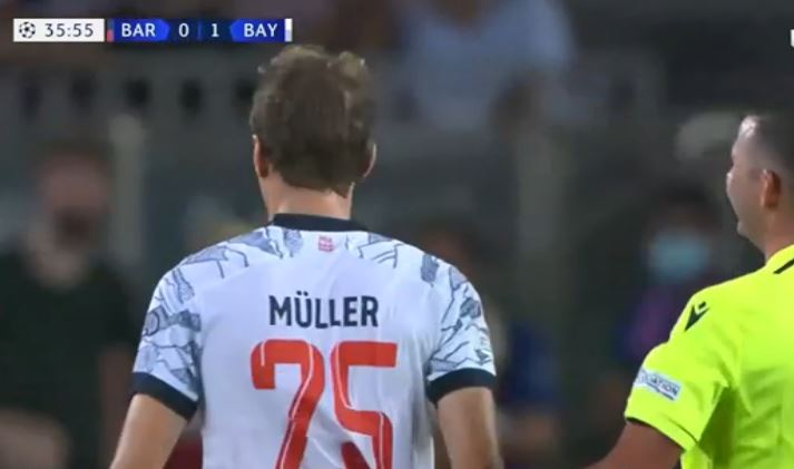 بايرن ميونخ يتقدم بهدف مولر أمام برشلونة فى دورى أبطال أوروبا