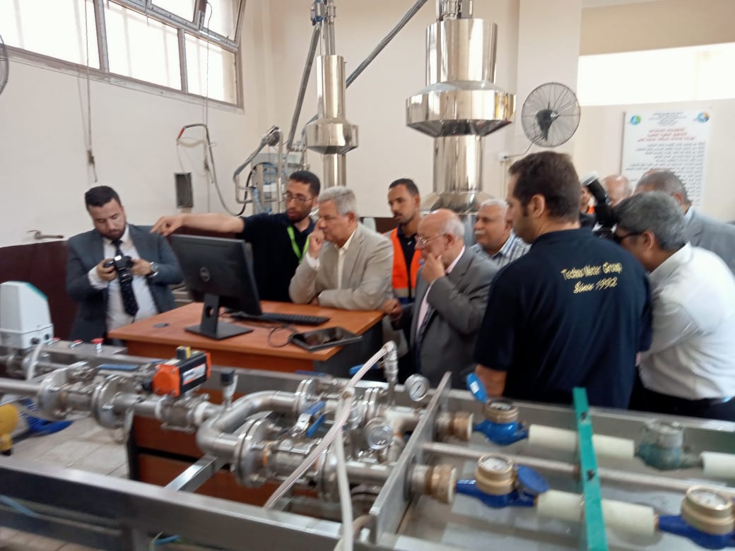 رسلان يزور فرع خدمة العملاء المميكن بمياه القاهرة