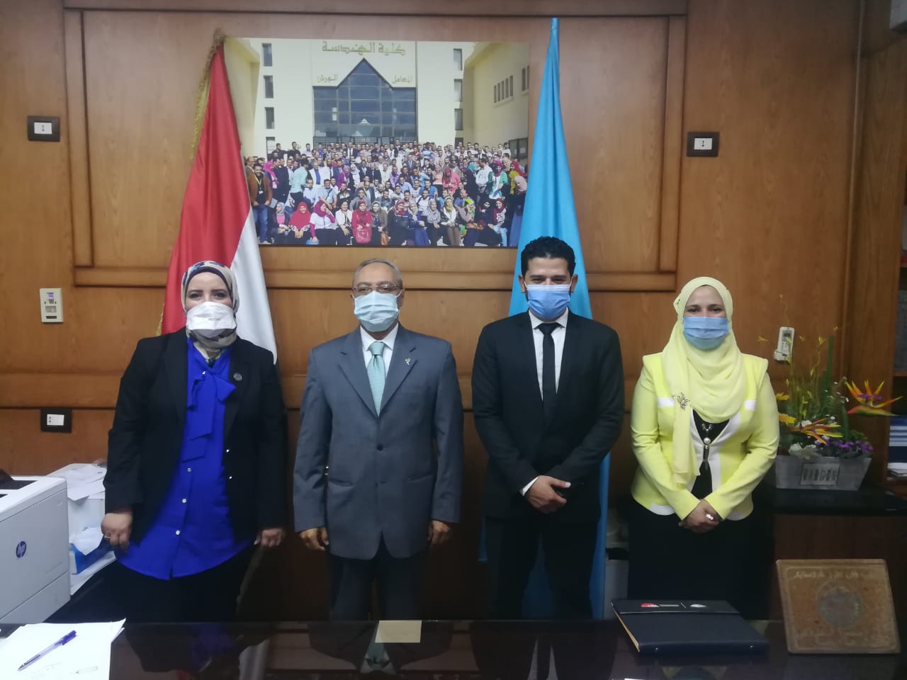 محافظ الغربية ونائبه ووفود 9 دول عربية فى ضيافة رئيس وعمداءجامعة طنطا 