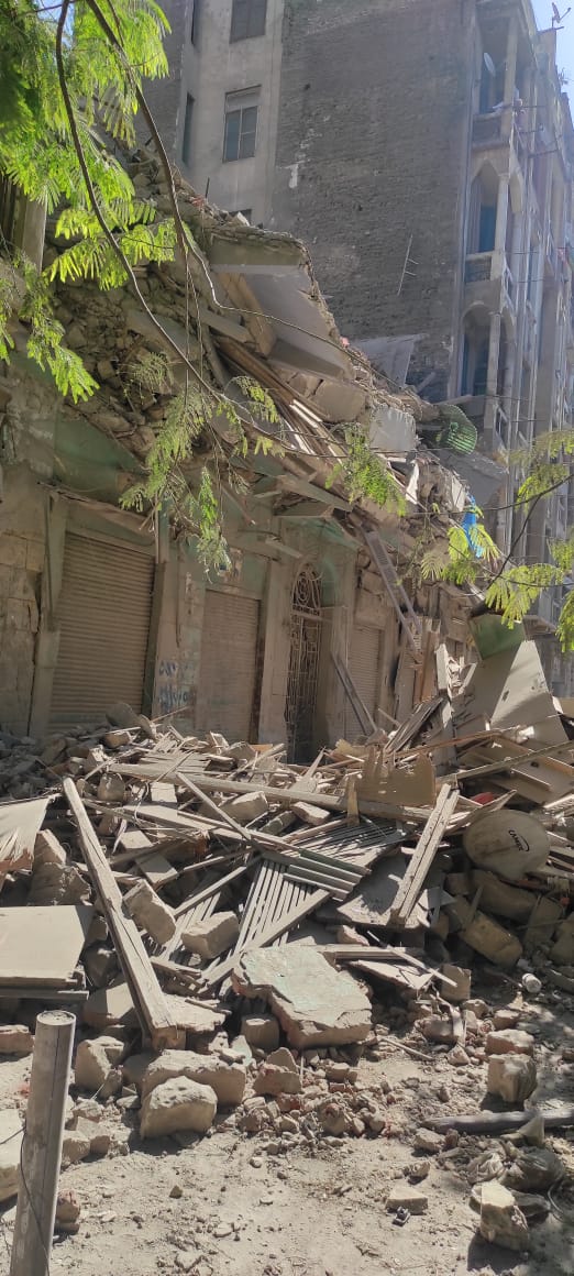 العقار المنهار بحى باب الشعرية 