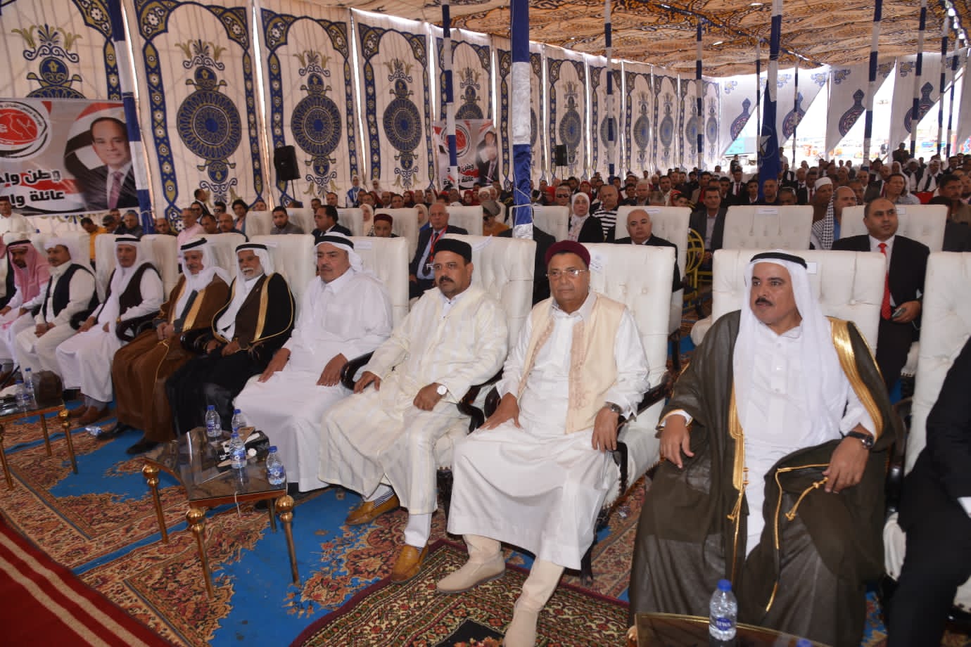 القبائل والعائلات المصرية تحتفل بذكرى انتصارات اكتوبر بمطروح