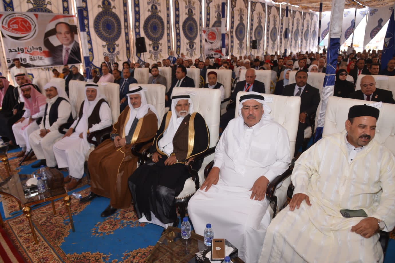 القبائل والعائلات المصرية تحتفل بذكرى انتصارات اكتوبر بمطروح