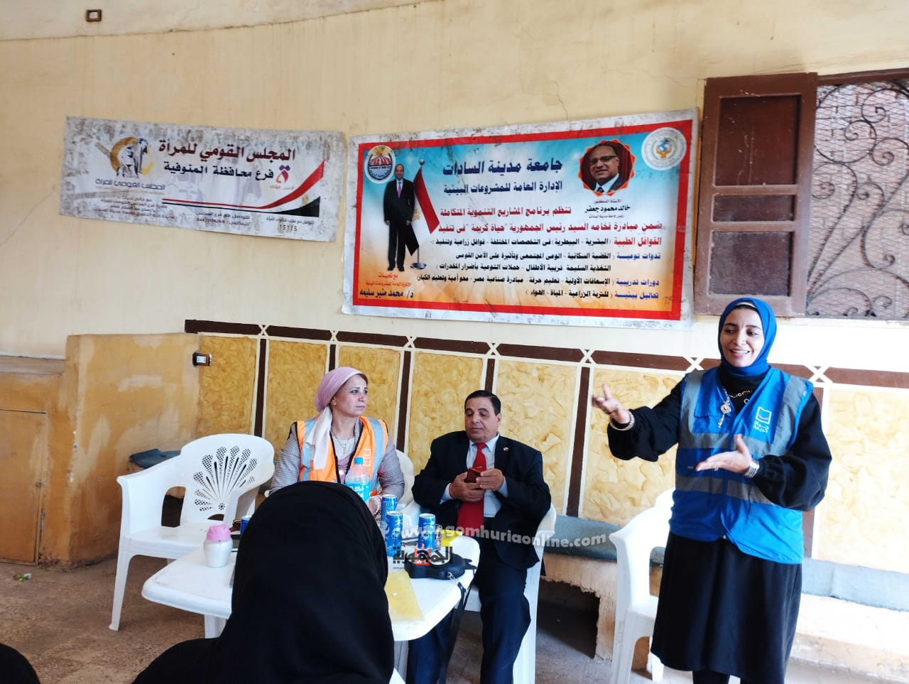 ٦٠٩ مستفيد من المشروع التنموي البيئي لجامعة مدينة السادات بكوم الضبع