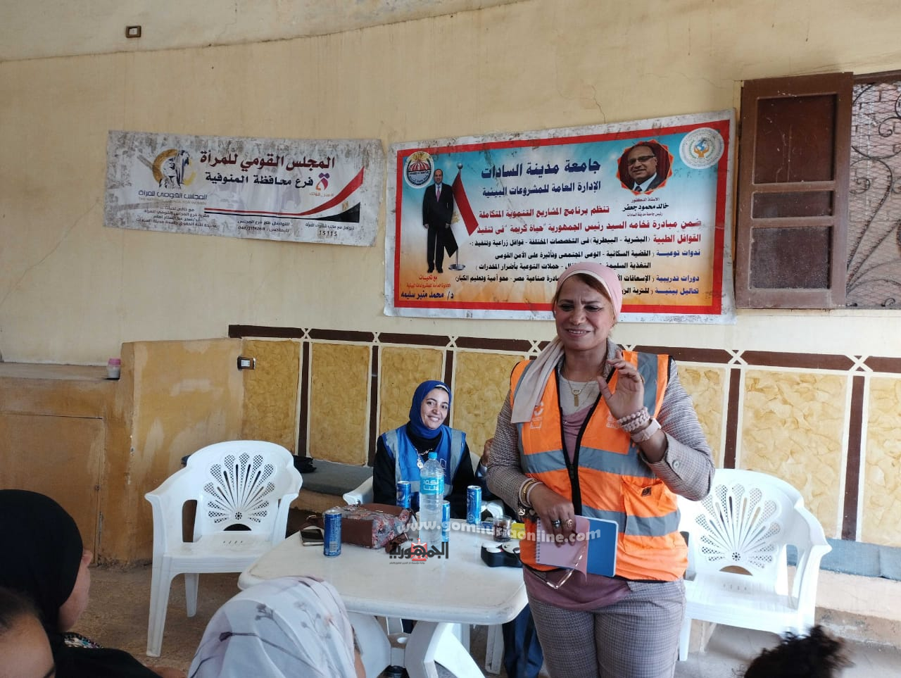 ٦٠٩ مستفيد من المشروع التنموي البيئي لجامعة مدينة السادات بكوم الضبع