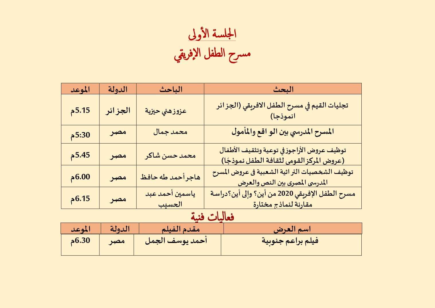 انطلاق أعمال المؤتمر العلمى الدولي الثالث للفنون الإفريقية