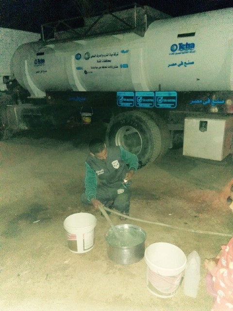 صحصاح : الانتهاء من اصلاح خط الطرد بفايد خلال ساعات وسيارات لتوفير المياة للمواطنين