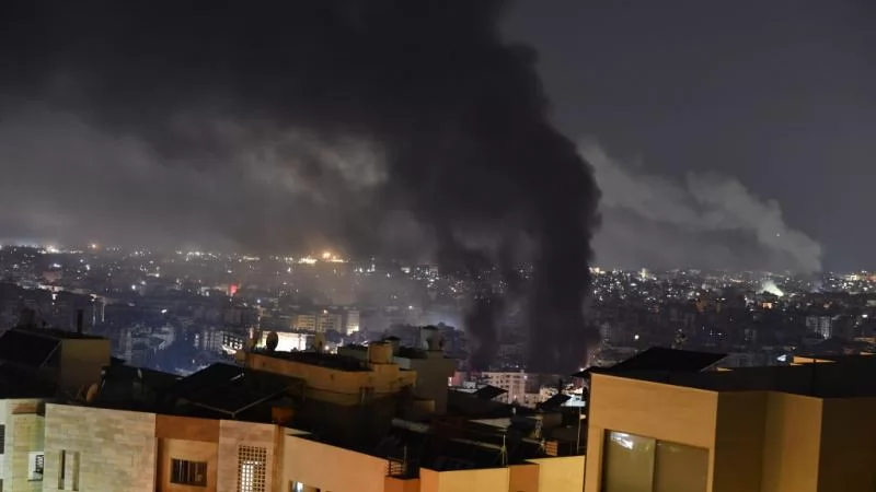 غارات جوية ونيران مكثفة من آليات الاحتلال على رفح جنوب قطاع غزة 