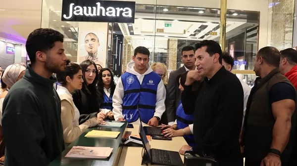 وزير الشباب يشهد فعاليات ترويج ماراثون زايد الخيري في ألماظة 