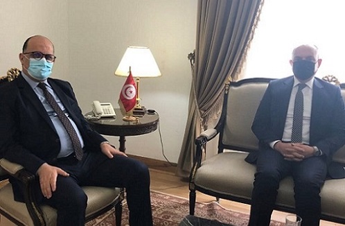 السفير الأردني أمجد العضايلة يلتقي نظيره التونسي السفير محمد بن يوسف