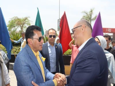 وزير الشباب والرياضة يصل القليوبية
