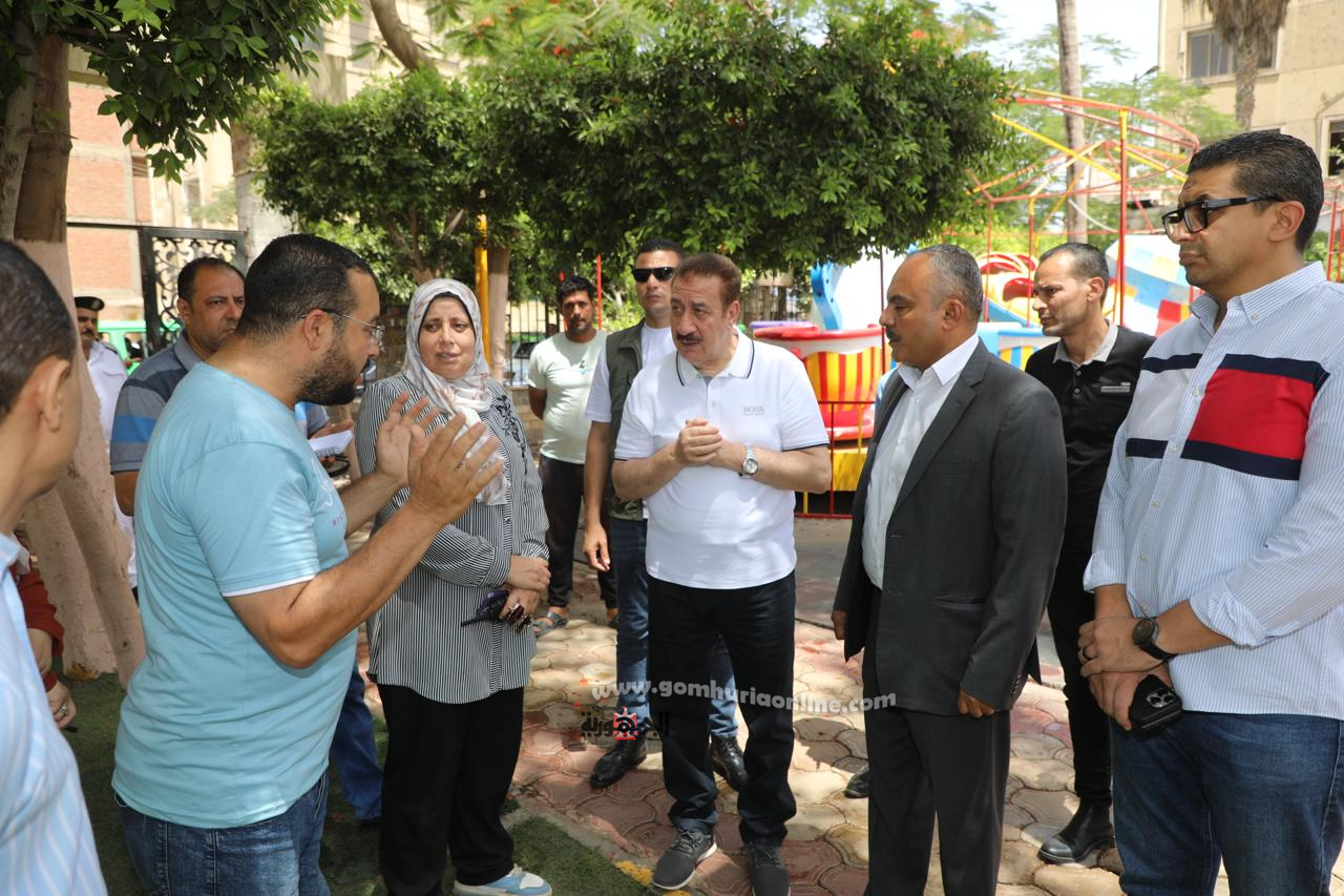 محافظ المنوفية يتفقد الحدائق استعداداً لاستقبال المواطنين في عيد الأضحى