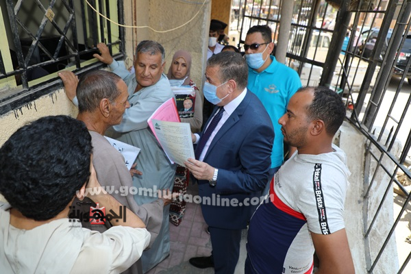 اللواء إبراهيم أبو ليمون محافظ المنوفية يتابع منافذ التصالح فى مخالفات البناء