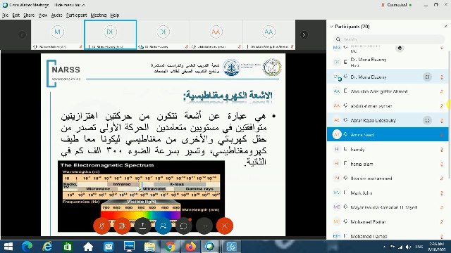 قبول الدفعة الثانية من طلاب كلية تكنولوجيا الفضاء ببنى سويفللتدريب بهيئة الاستشعار عن بعد
