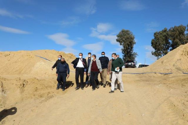 محافظ المنوفية يتابع تنفيذ الأعمال الانشائية للخلية الرابعة بالمدفن الصحى.. بالصور