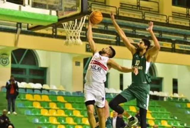 الزمالك والاتحاد في السلة