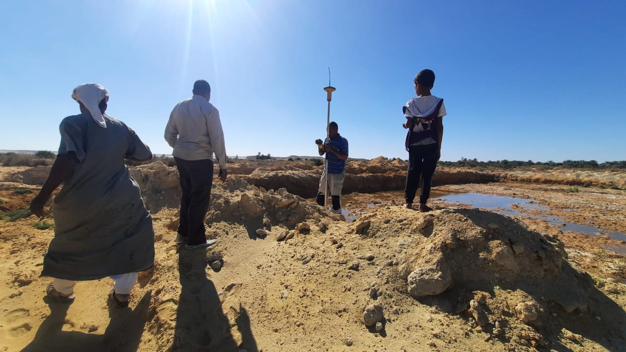 حوض تبريد لمياه بئر قرية جارة ام الصغير بمطروح 