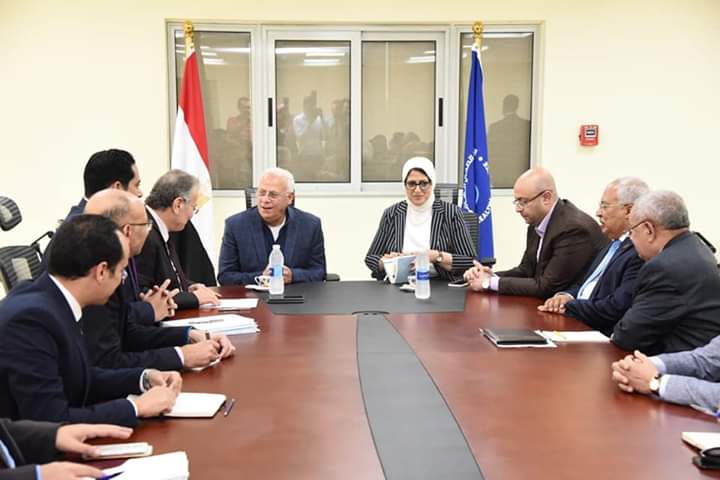 الغضبان يشيد بمستوى التطور الذى تم انجازه بمستشفيات الرمد والسلام ببورسعيد