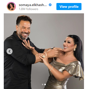 سمية الخشاب تروج لعمل فنى مع ماجد المصرى.. صور
