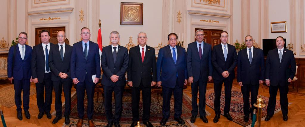 المستشار حنفي جبالى يستقبل رئيس الجمعية الوطنية المجرية