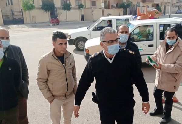 جهاز الصالحية الجديدة يشن حملة على الإشغالات ويغلق 5 محلات.. بالصور