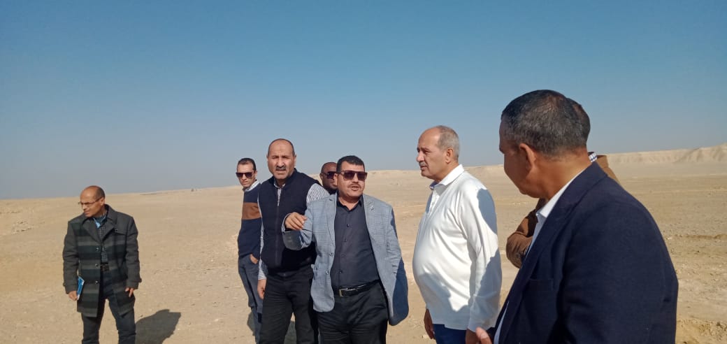 سكرتيرا بنى سويف يتفقدان محور الفشن ومنطقة آثار الحيبة .صور