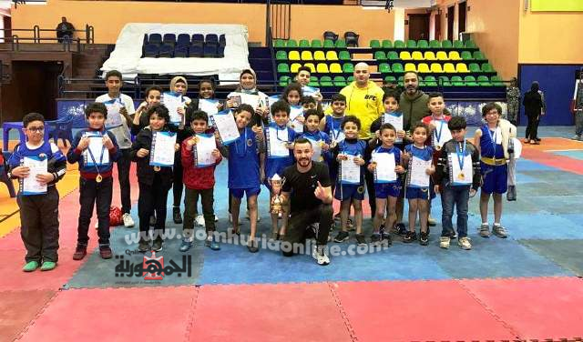 أبطال نادى المهندسين الفائزين فى الووشو كونغ فو