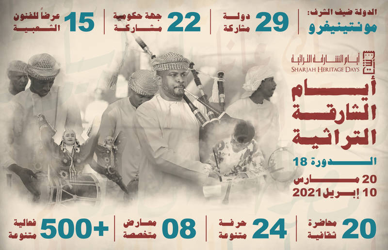  «أيام الشارقة التراثية» كرنفال للإحتفاء بـ 29 دولة وتأكيد للوعي بأهمية التراث وتقديره وحمايته 