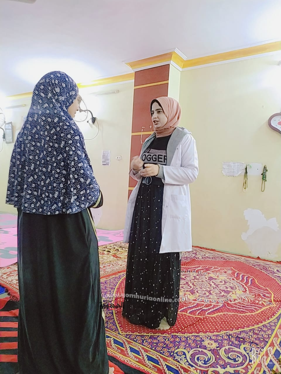 انتشار الفرق الطبية أمام المساجد الكبري ببنى سويف