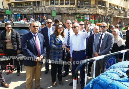 وزيرة التنمية المحلية خلال جولتها اليوم