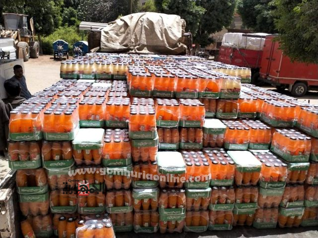 ضبط 100 ألف زجاجة عصير ودجاج نافق في حملة ببداري أسيوط