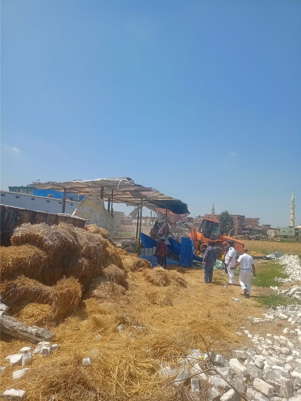 محافظ كفر الشيخ: إزالة 8 حالات تعدي علي الأراضي الزراعية بقلين