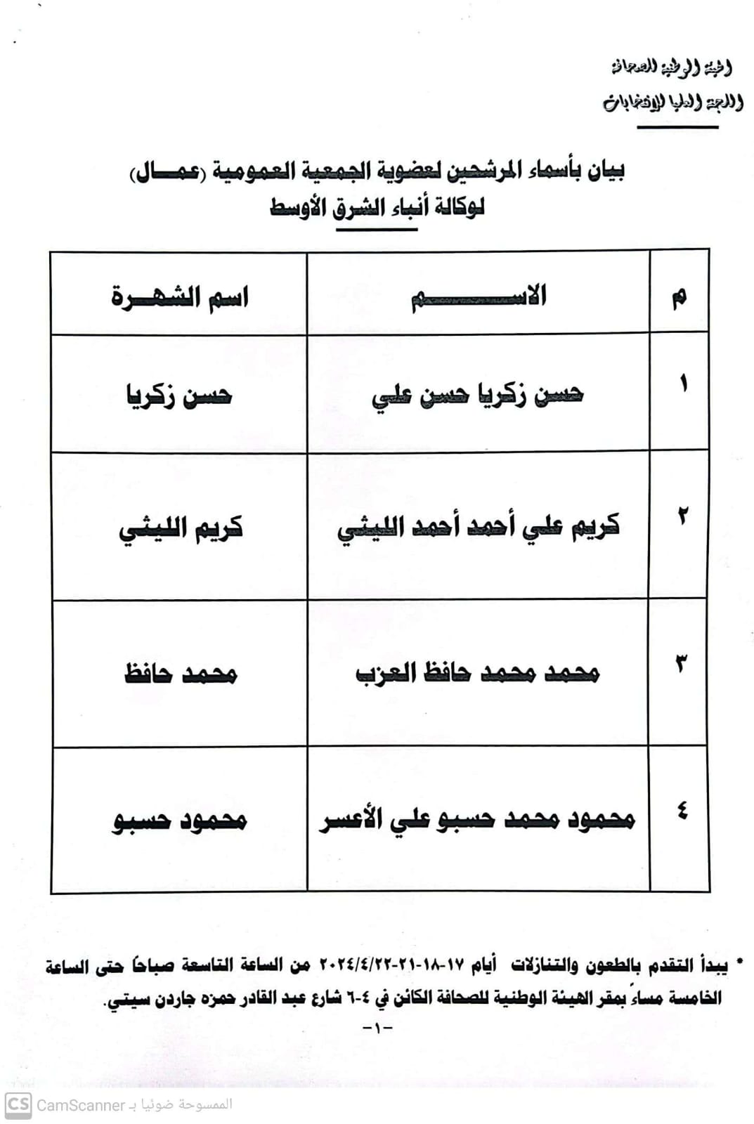 First slide