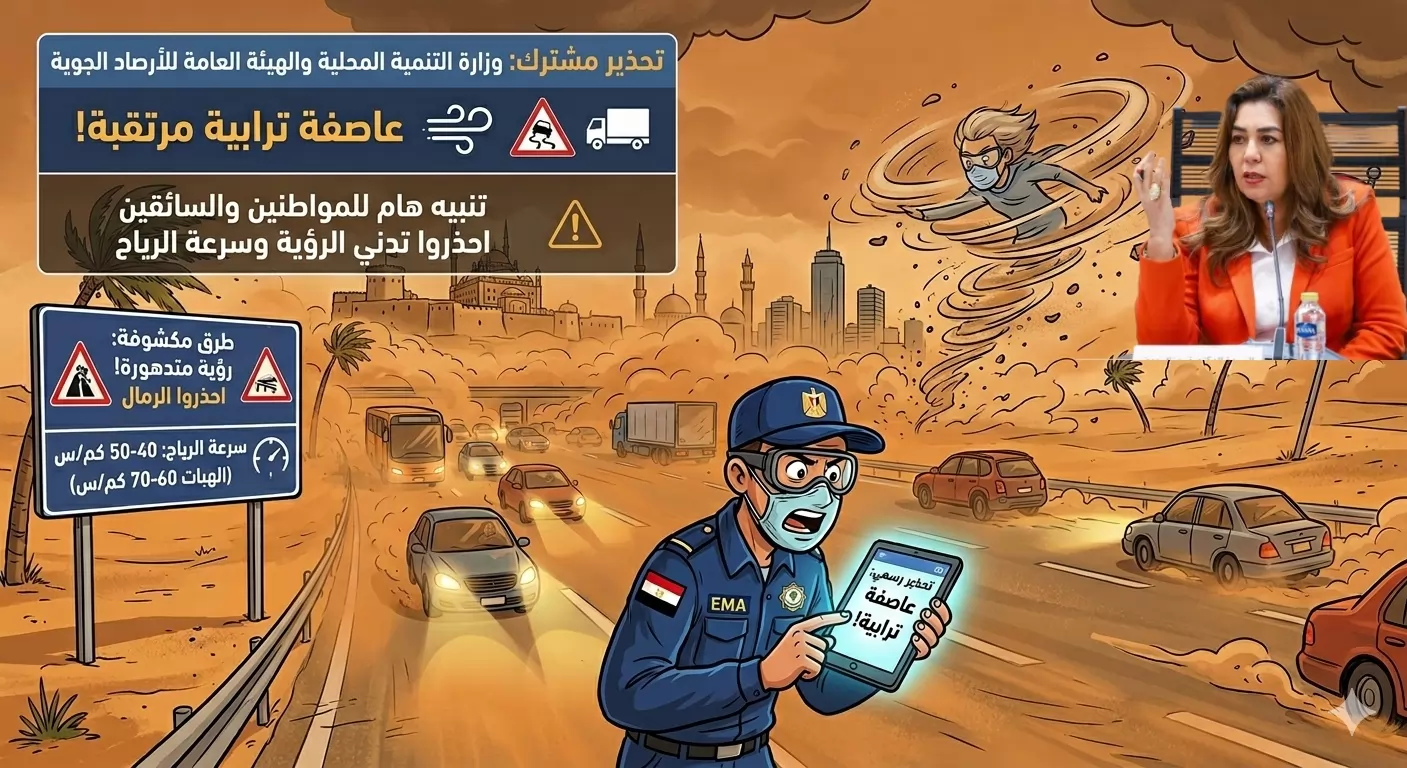 تحذيرات عاجلة من الطقس والرياح المثيرة للأتربة