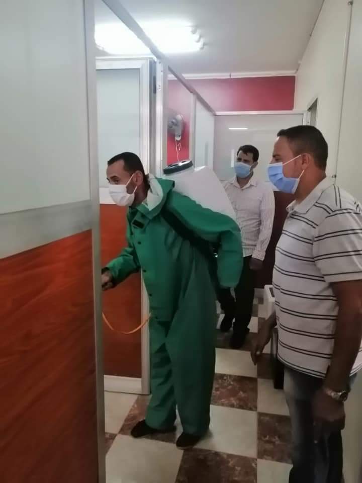 تدابير وقائية لمكافحة كوفيد ١٩ للعاملين بمياه القليوبية