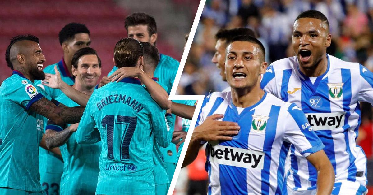 مباراة برشلونة  وليجانيس