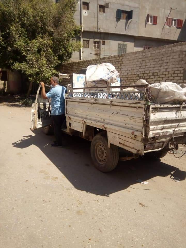 ضبط 83 إشغال مخالف و8 أشخاص بدون كمامة خلال حملة في بلبيس