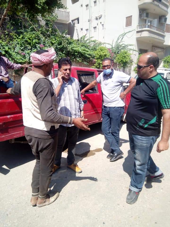 ضبط 83 إشغال مخالف و8 أشخاص بدون كمامة خلال حملة في بلبيس