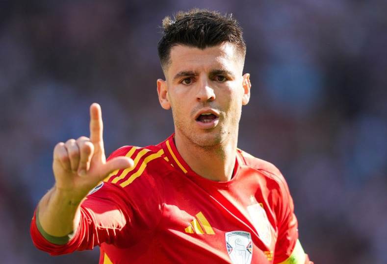 موراتا مهاجم إسبانيا وفريق اتليتكو مدريد