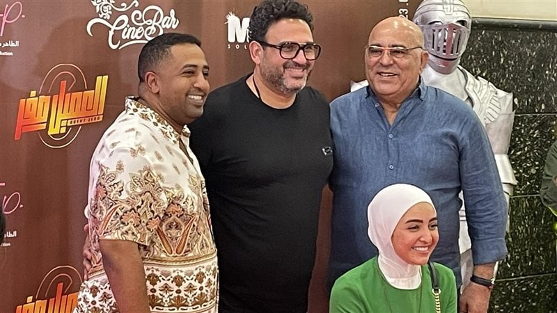 أبطال مكتوب عليا مع أكرم حسني 