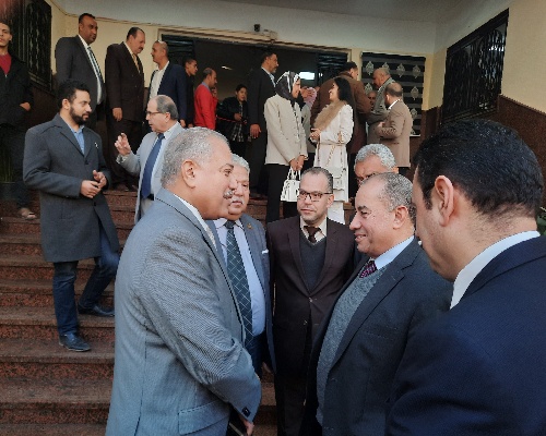 رئيس مدينة طوخ يستقبل محافظ القليوبية لافتتاح مبنى التأمين الصحى