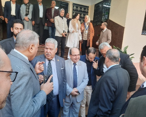 رئيس مدينة طوخ يستقبل محافظ القليوبية لافتتاح مبنى التأمين الصحى