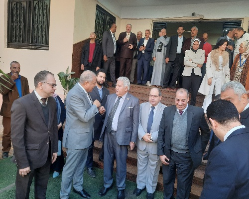 رئيس مدينة طوخ يستقبل محافظ القليوبية لافتتاح مبنى التأمين الصحى