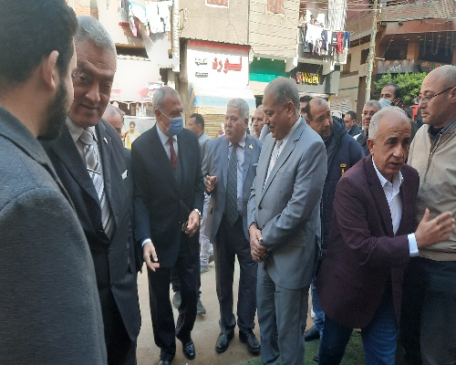 رئيس مدينة طوخ يستقبل محافظ القليوبية لافتتاح مبنى التأمين الصحى