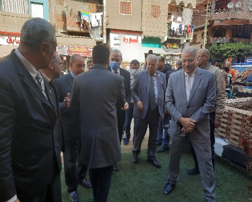 رئيس مدينة طوخ يستقبل محافظ القليوبية لافتتاح مبنى التأمين الصحى